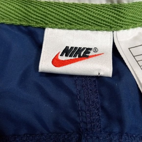 Vintage Nike Mens Jacket Blue XL Windbreaker Pockets Swoosh Athletic Activewear - Picture 9 of 13